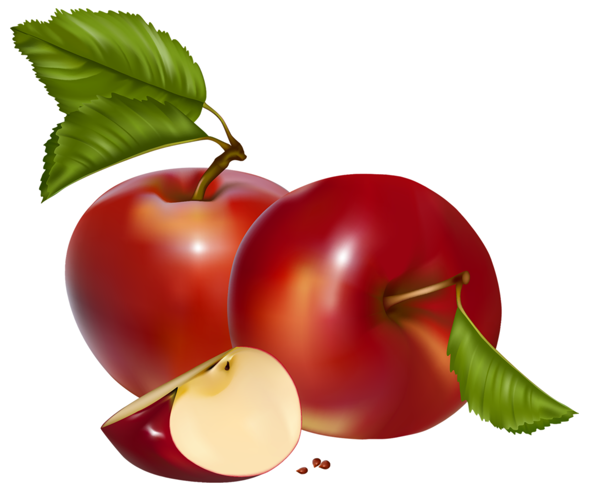 pommes rouges fond transparent png