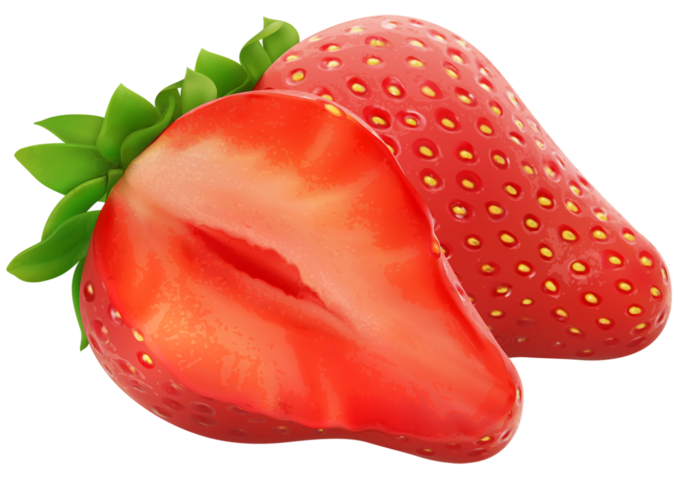 fraises fond transparent png