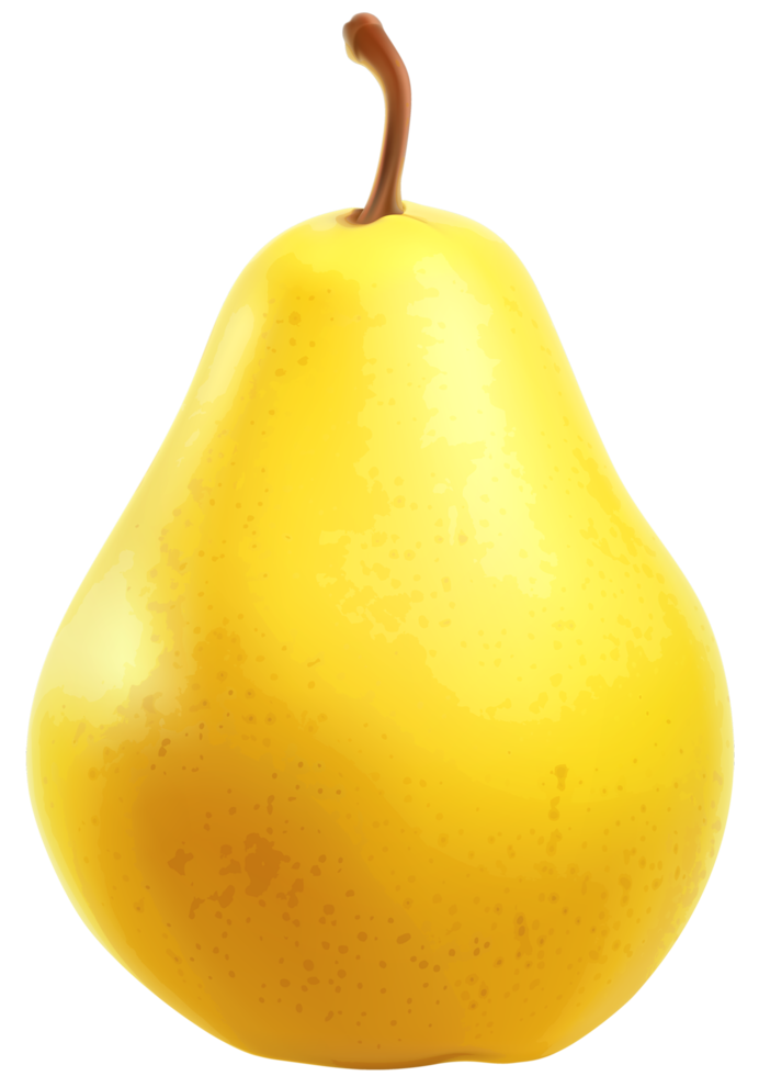 fundo transparente de pera amarela png