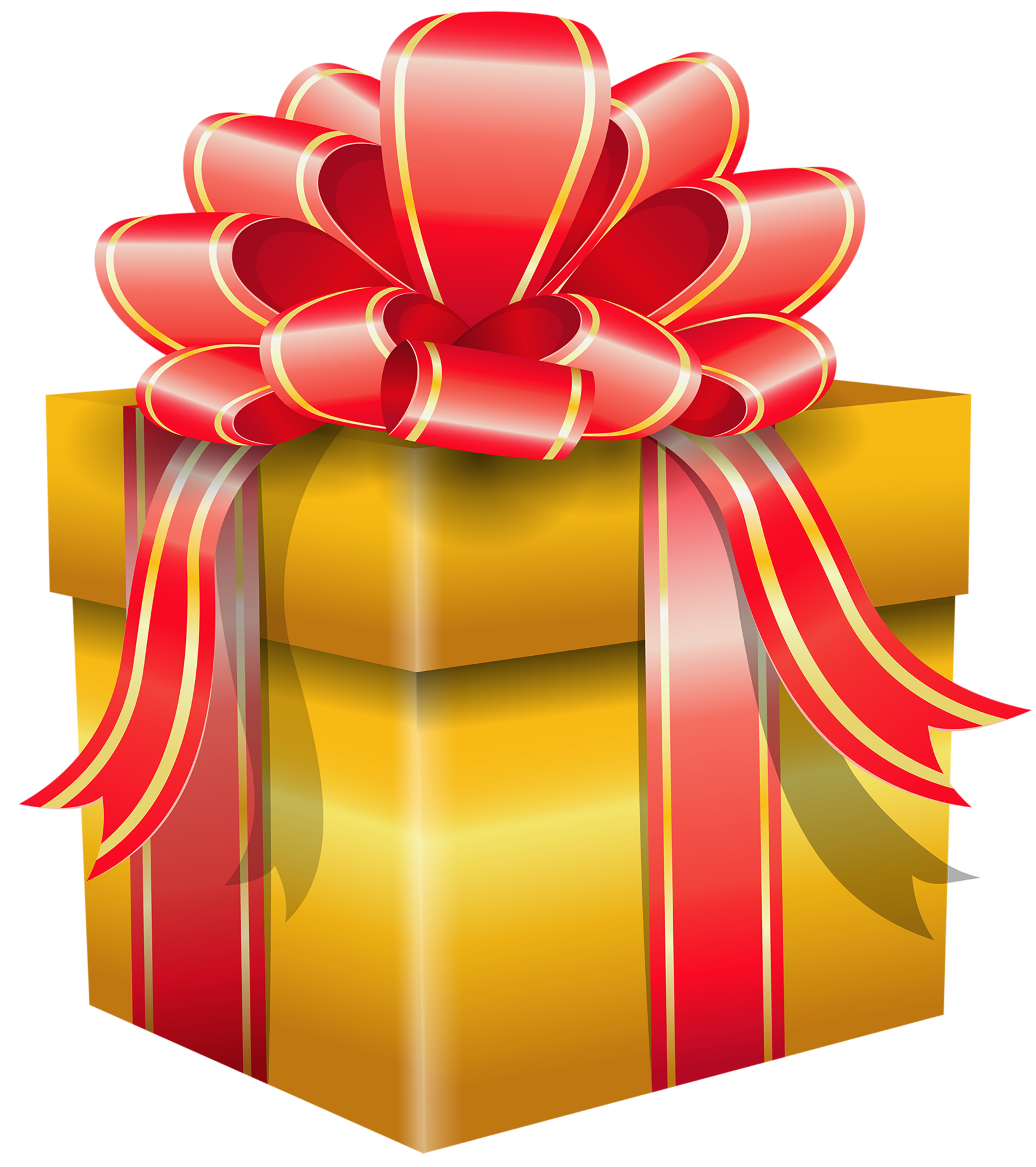 Yellow Gift Box 15100073 PNG