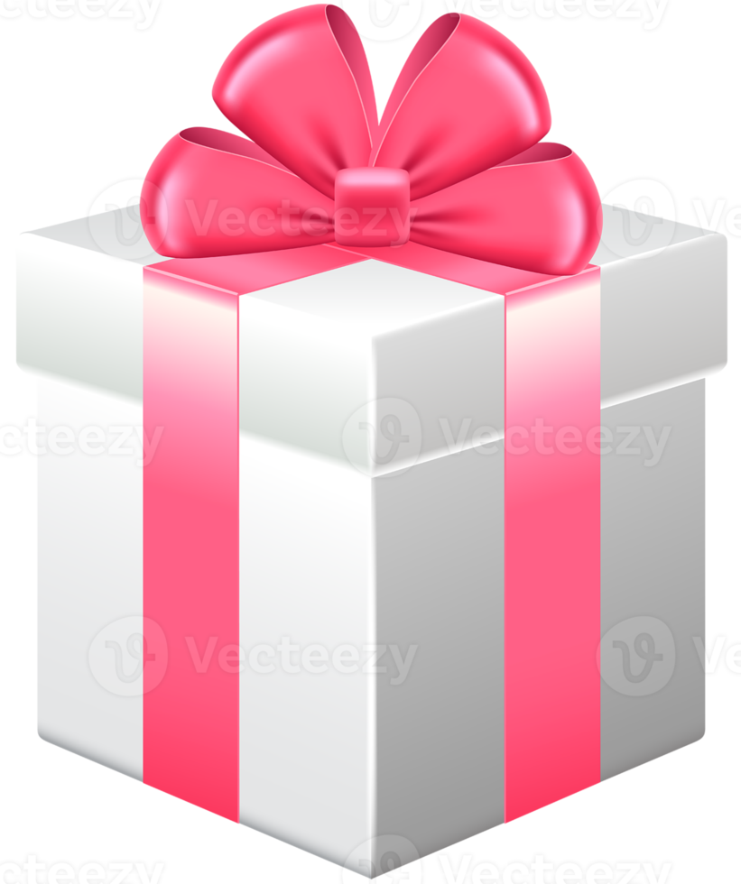 Gift Box with Pink Bow png