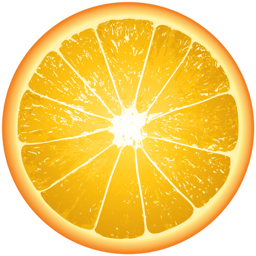 Orangenscheibe transparenter Hintergrund png