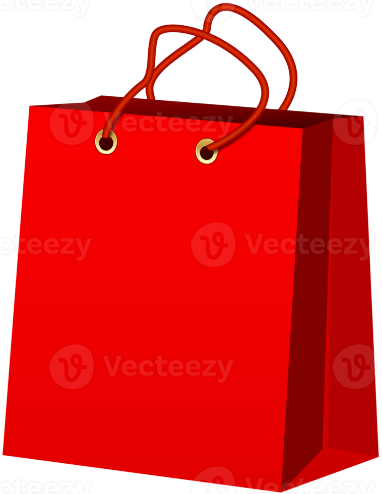 sac cadeau rouge png