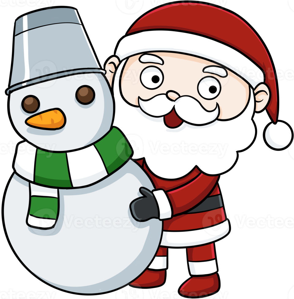 cute cartoon santa claus merry christmas 15100249 PNG