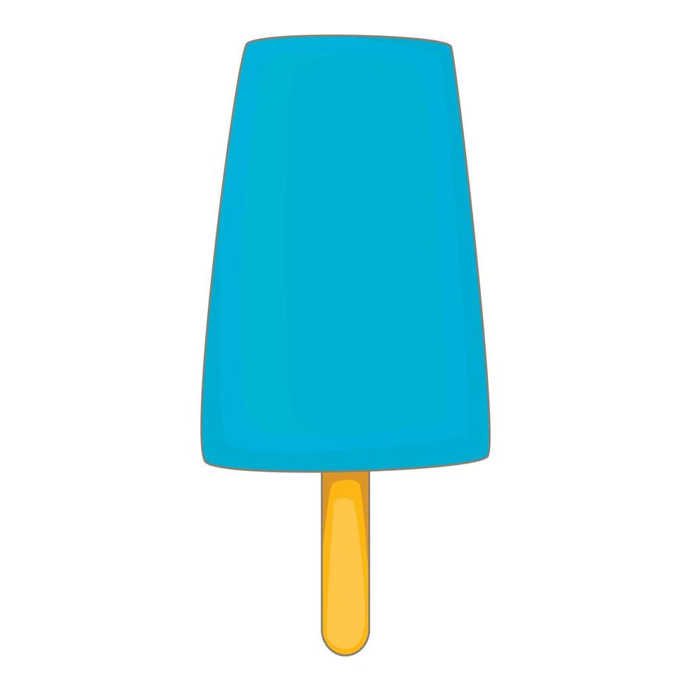 icono de helado de menta, estilo de dibujos animados vector