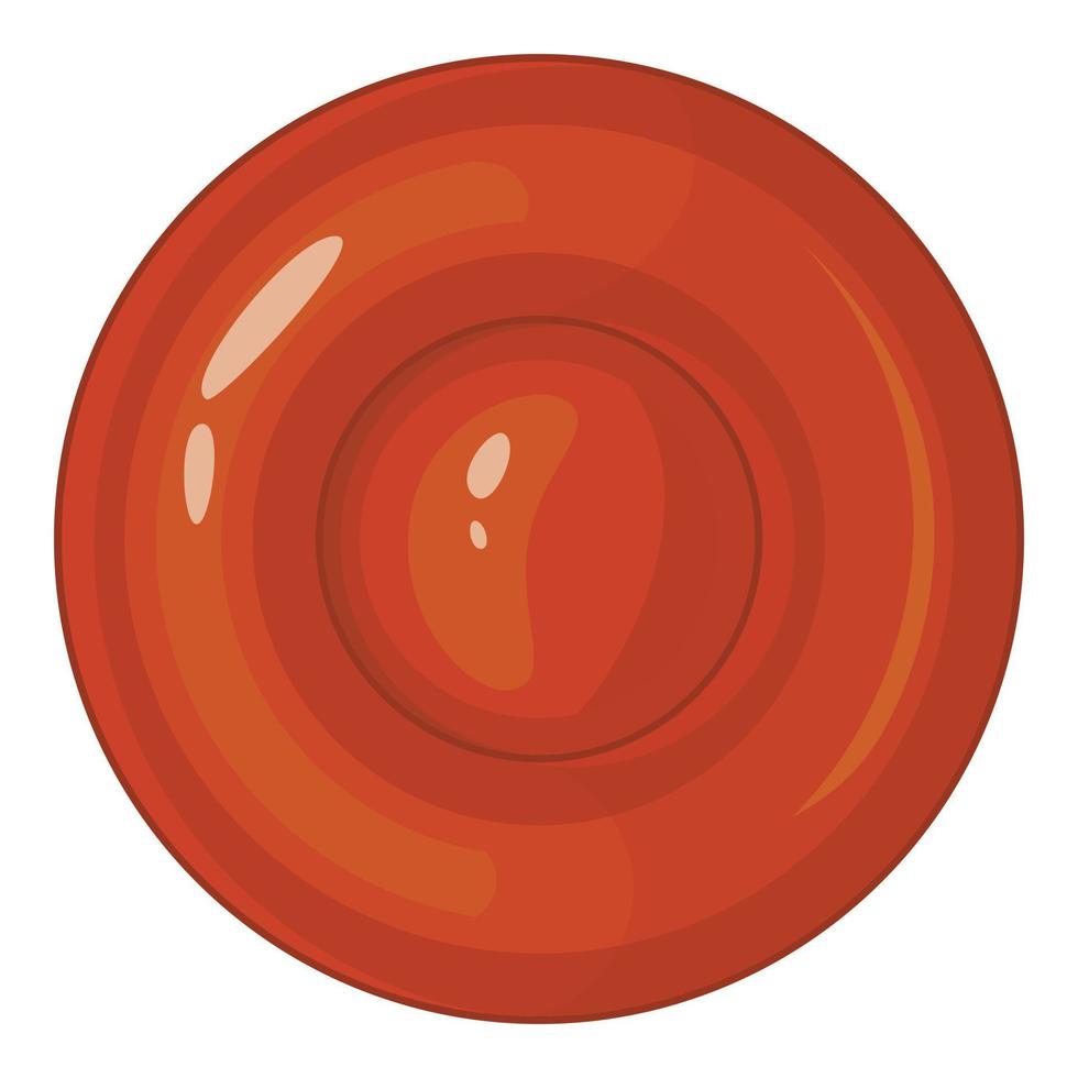 icono de galleta de chocolate, estilo de dibujos animados vector