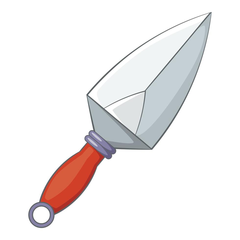 icono de machete, estilo de dibujos animados vector