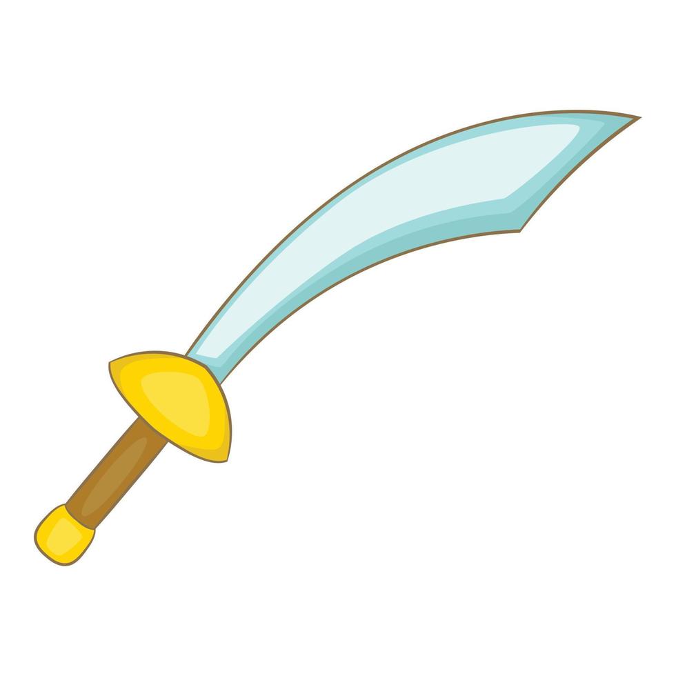Saber icon, cartoon style vector