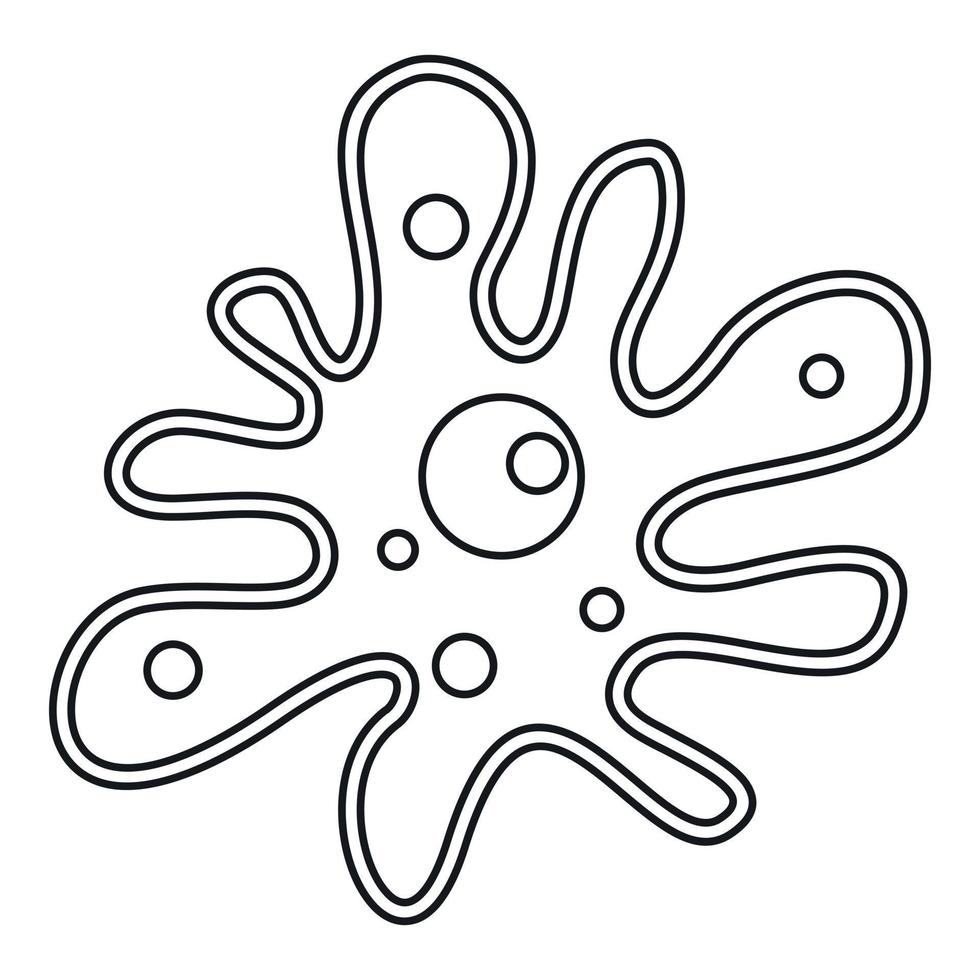 Amoebavicon, outline style vector