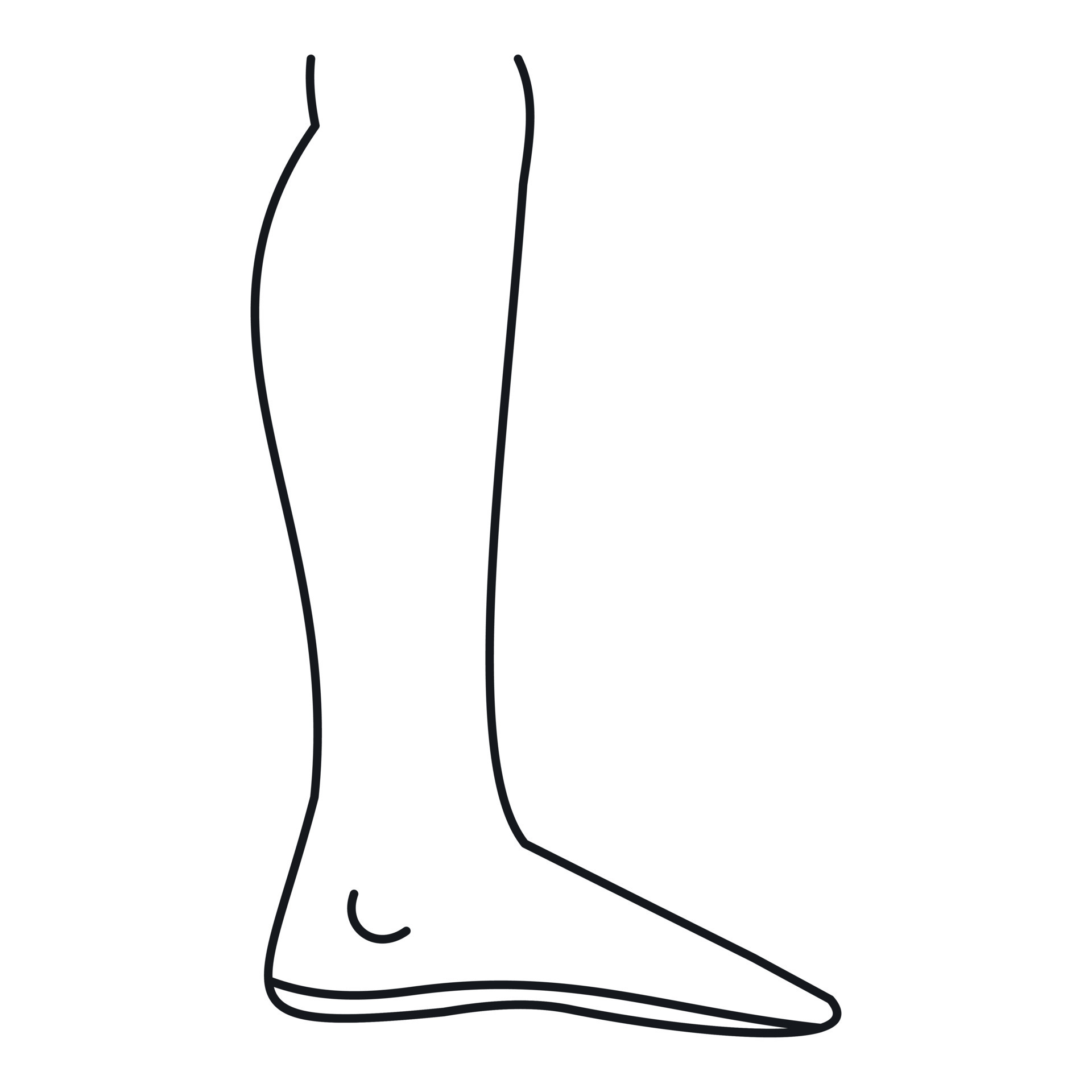 Leg icon, simple style 15100378 Vector Art at Vecteezy
