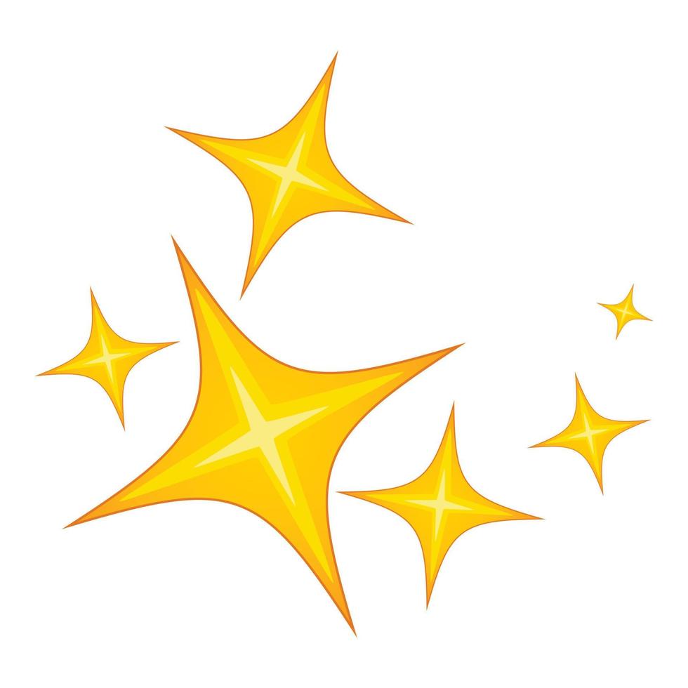 Star icon, cartoon style vector