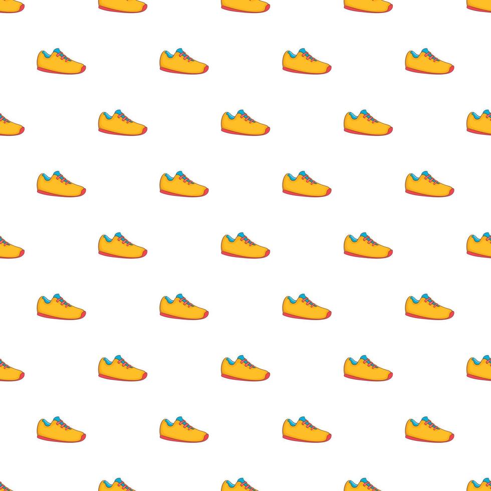 Sneakers pattern, cartoon style vector