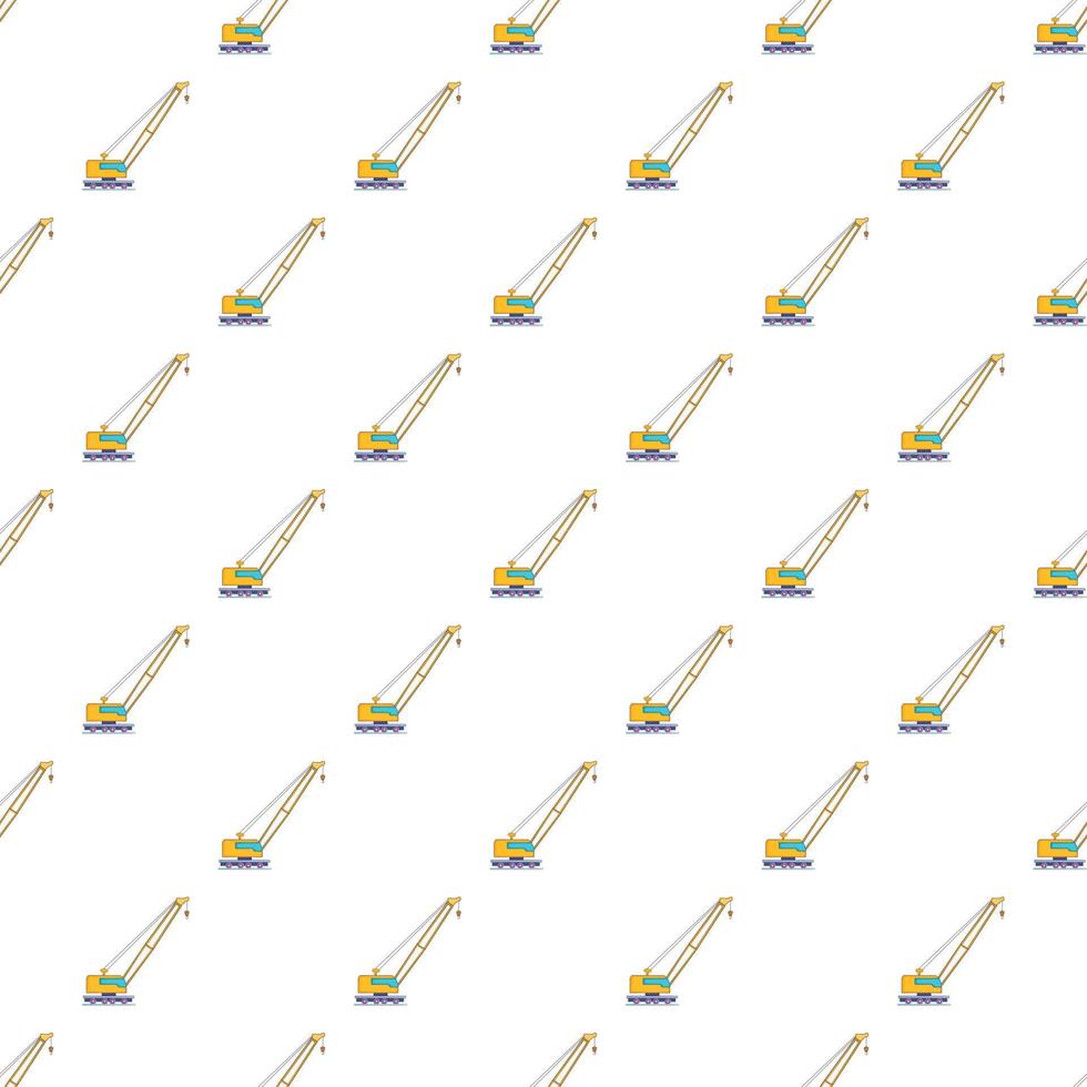 Crane pattern, cartoon style vector