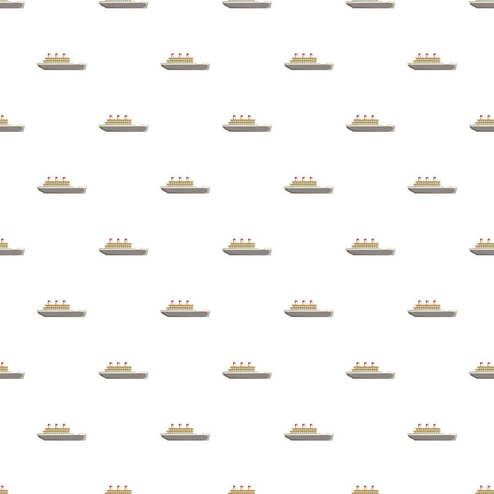 Ship pattern, cartoon style vector