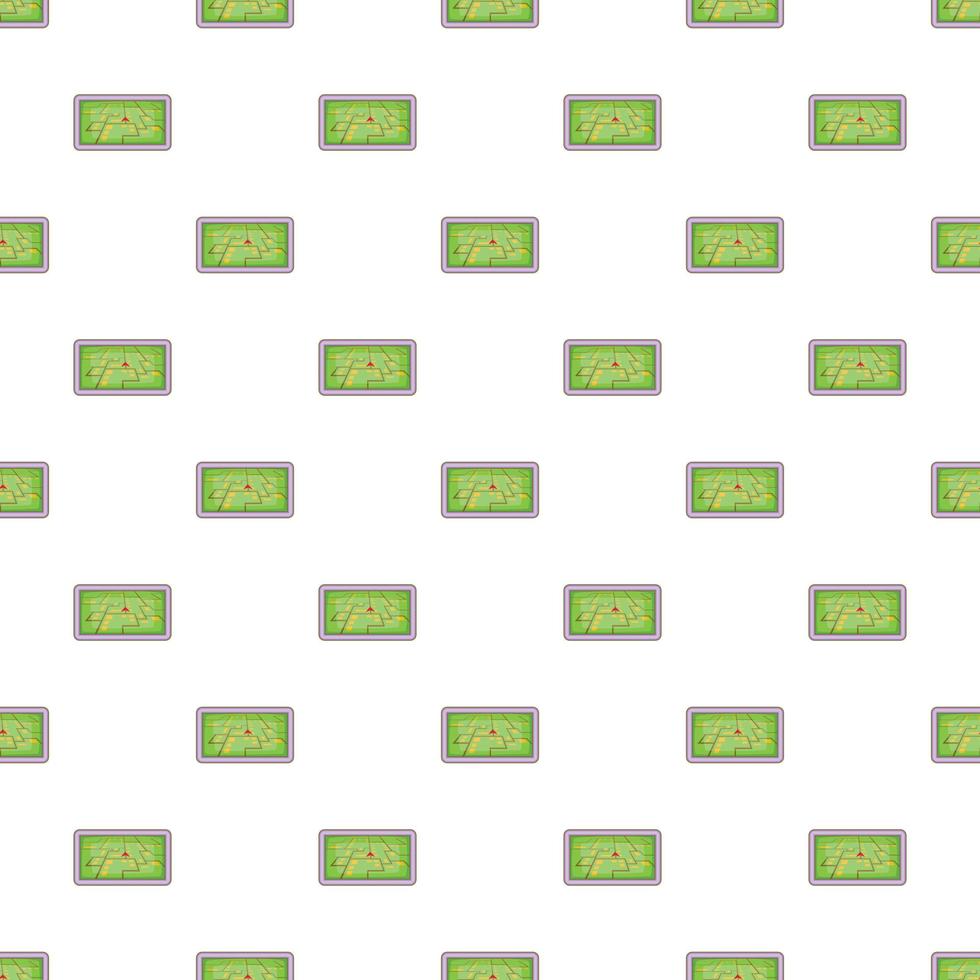 GPS navigation pattern, cartoon style vector