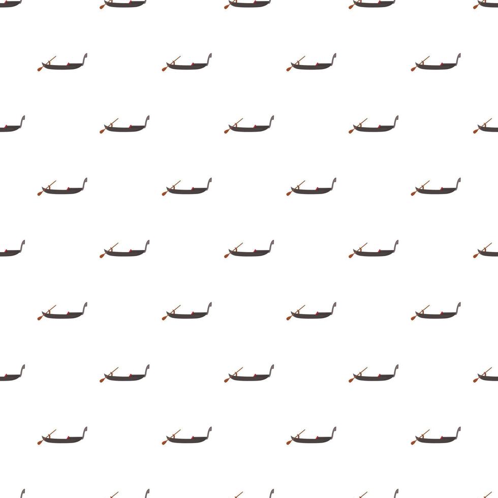 Gondola pattern, cartoon style vector