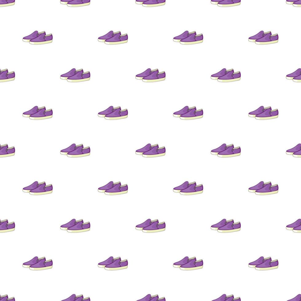 Loafers pattern, cartoon style vector