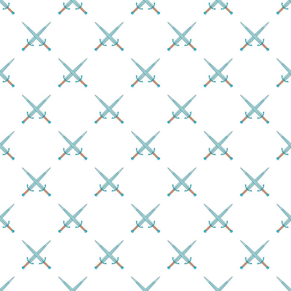 Two crossed swords pattern, gray monochrome vector
