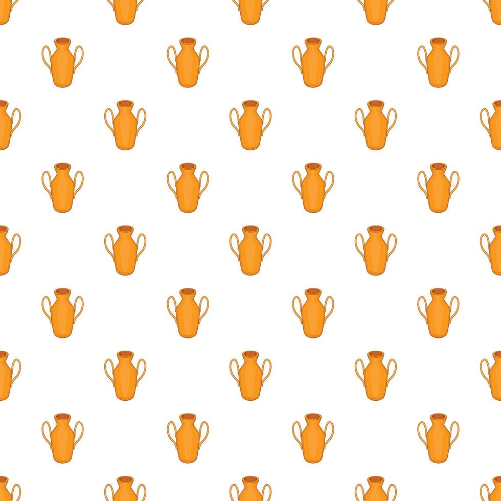 Ancient vase pattern, cartoon style vector