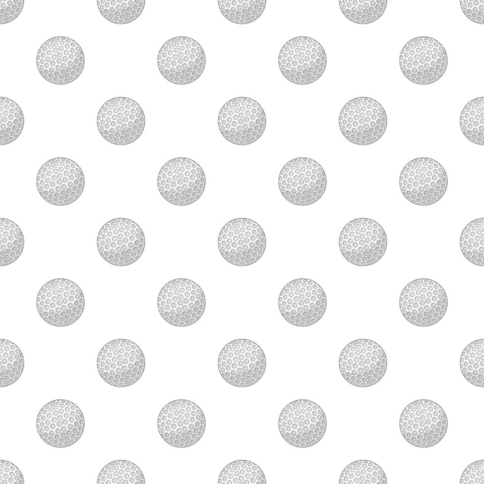 Golf ball pattern, cartoon style vector