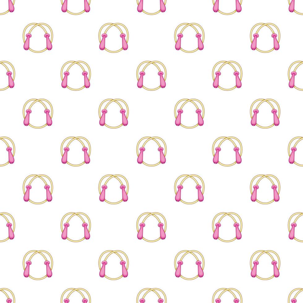 Skipping rope pattern, cartoon style vector
