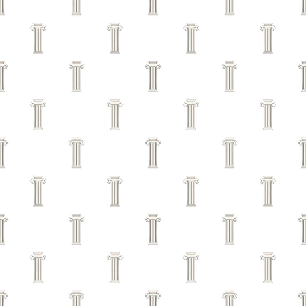 Decorative roman pillar pattern, cartoon style vector