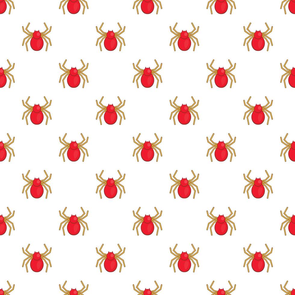 Spider pattern, cartoon style vector