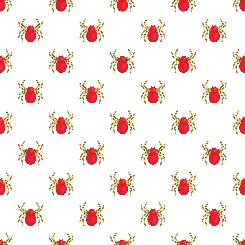 Spider pattern, cartoon style vector