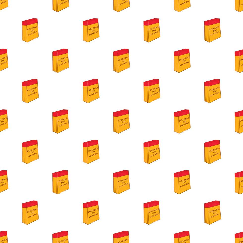 Columbus day of twelfth october pattern vector