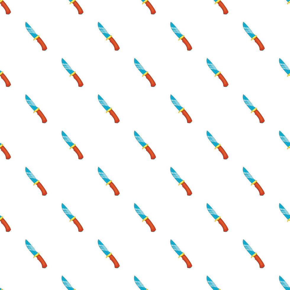 Knife pattern, cartoon style vector