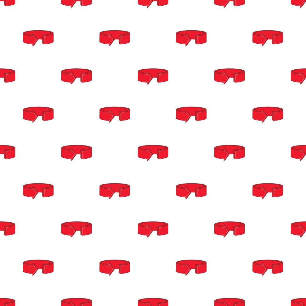 Round arrow pattern, cartoon style vector
