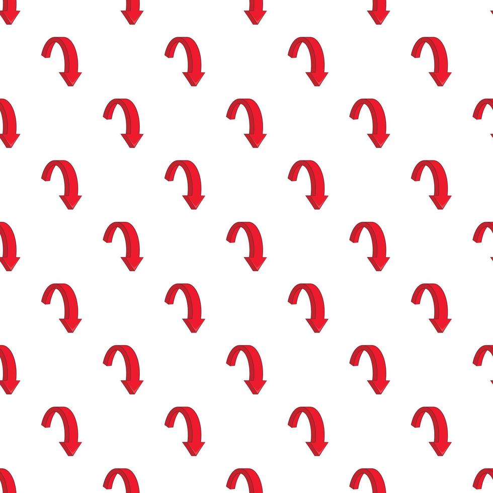 Big arrow down pattern, cartoon style vector