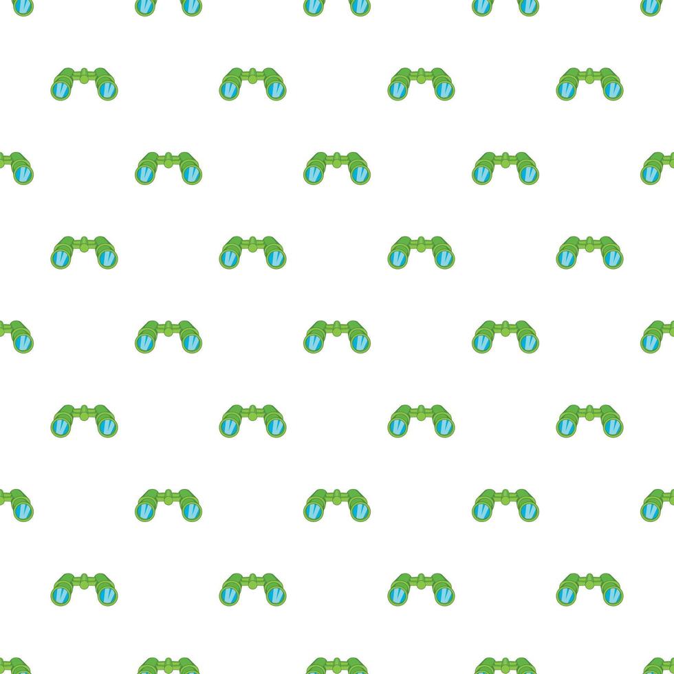 Binoculars pattern, cartoon style vector