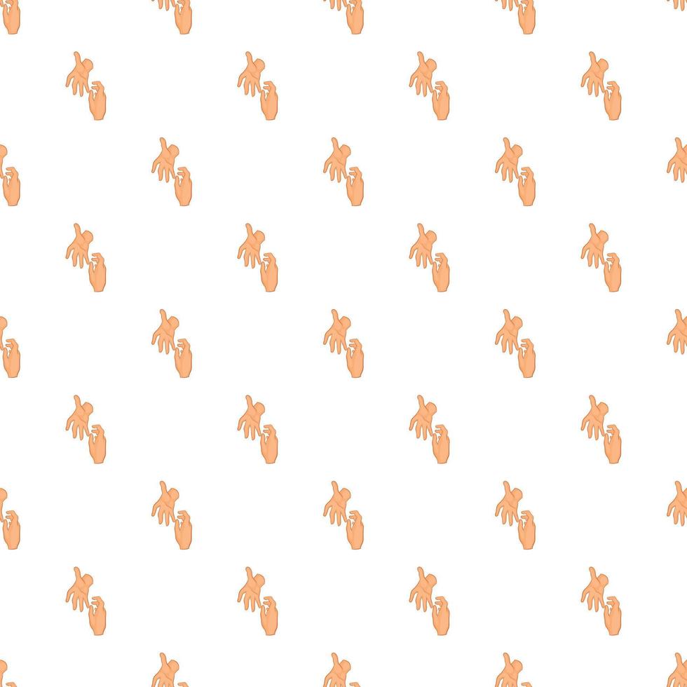 Hand reaches out pattern vector