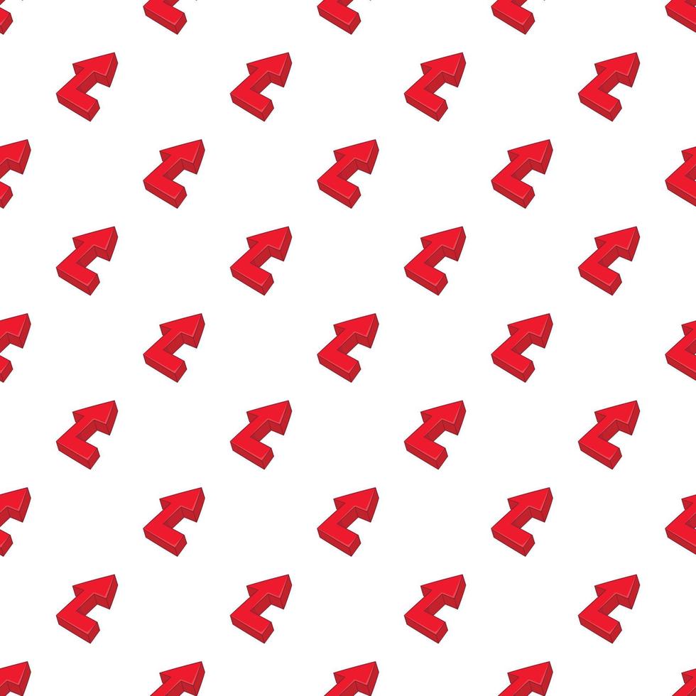 Fat arrow pattern, cartoon style vector