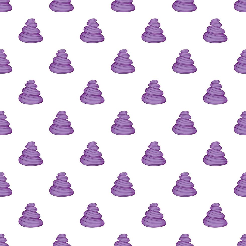 Stones for Spa pattern, cartoon style vector