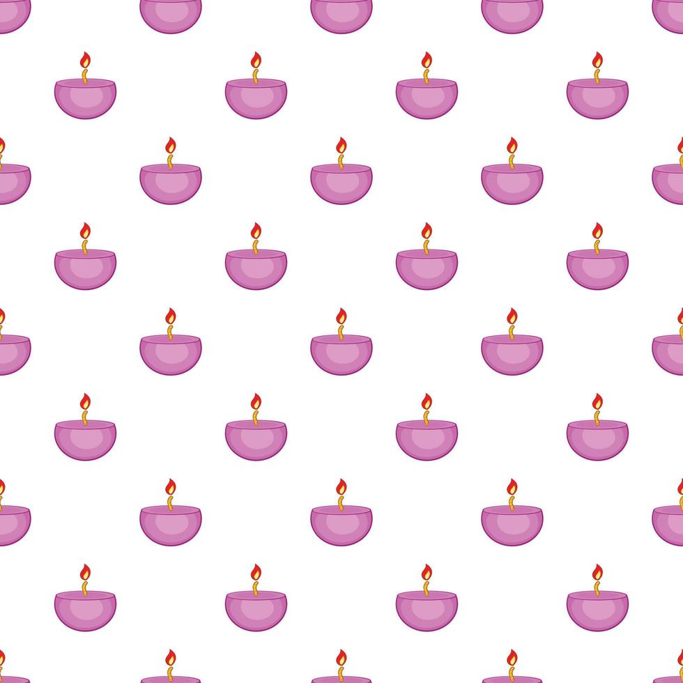 Candle pattern, cartoon style vector