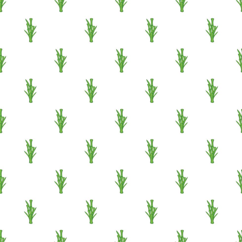 Bamboo pattern, cartoon style vector