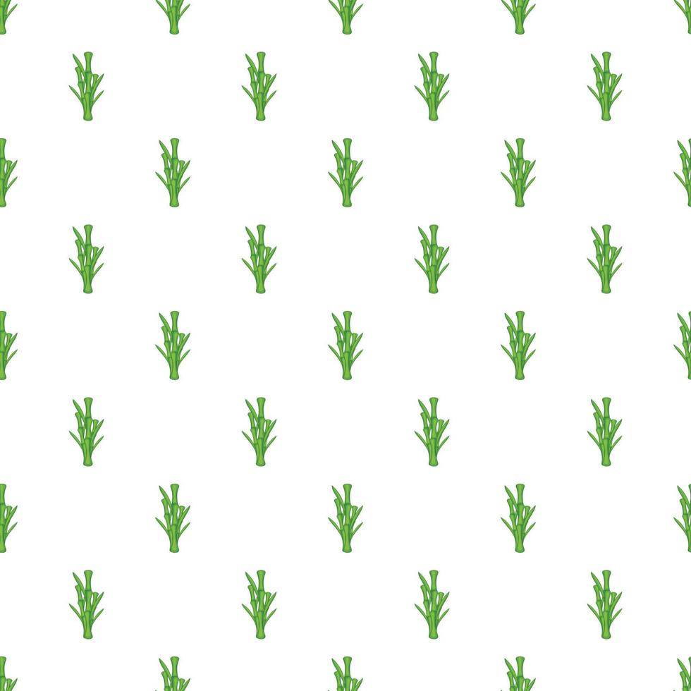 Bamboo pattern, cartoon style vector