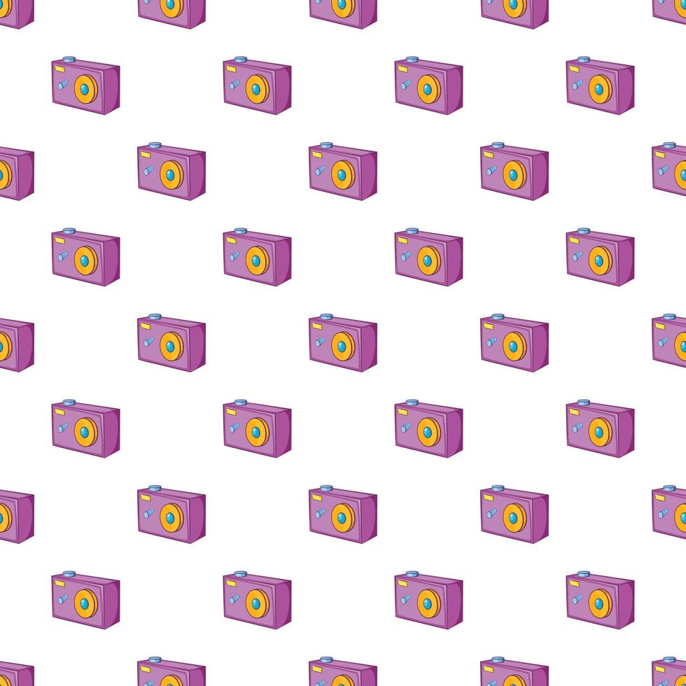 Action camera pattern, cartoon style vector