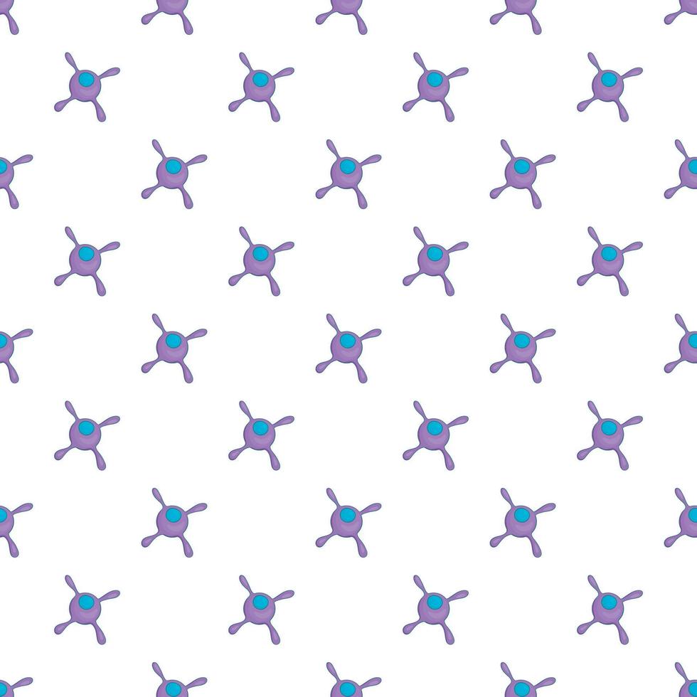 Cell virus pattern, cartoon style vector