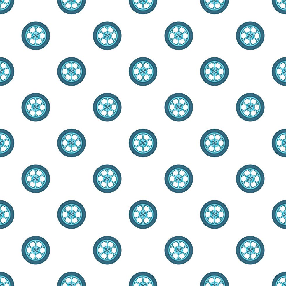 Wheel from racing car pattern, cartoon style vector