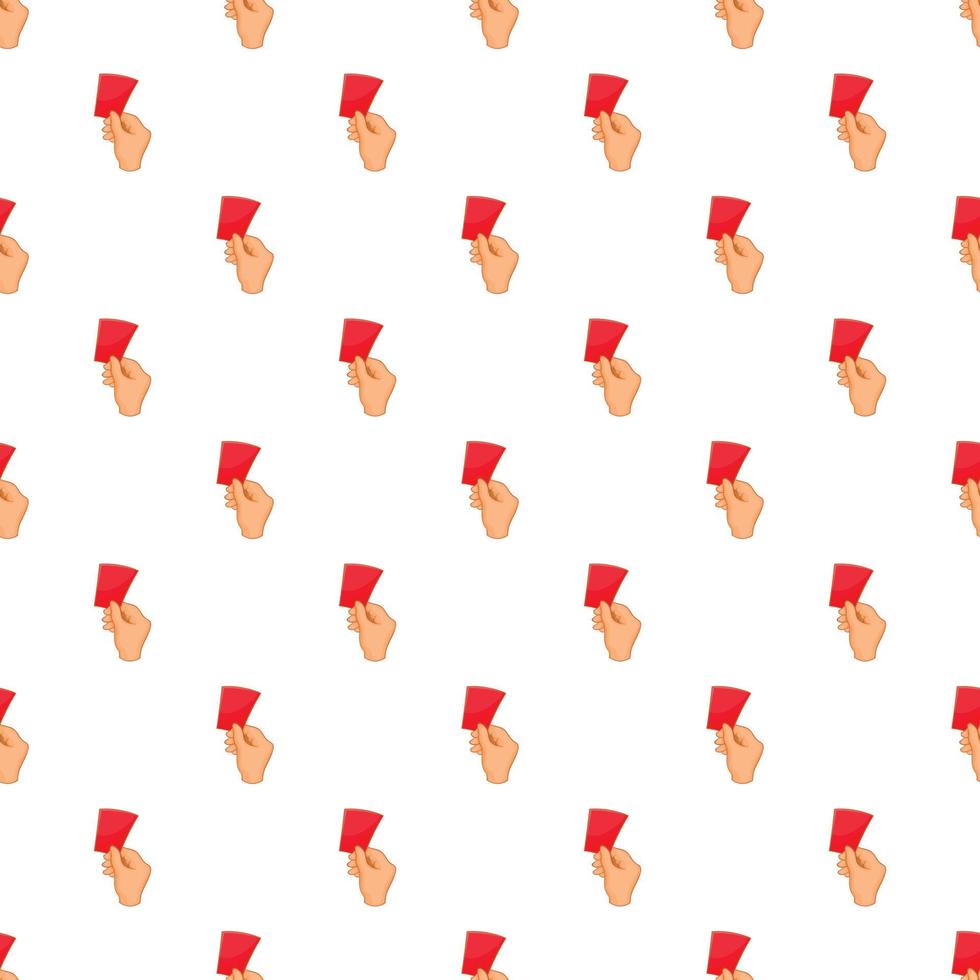 Card football pattern, cartoon style vector