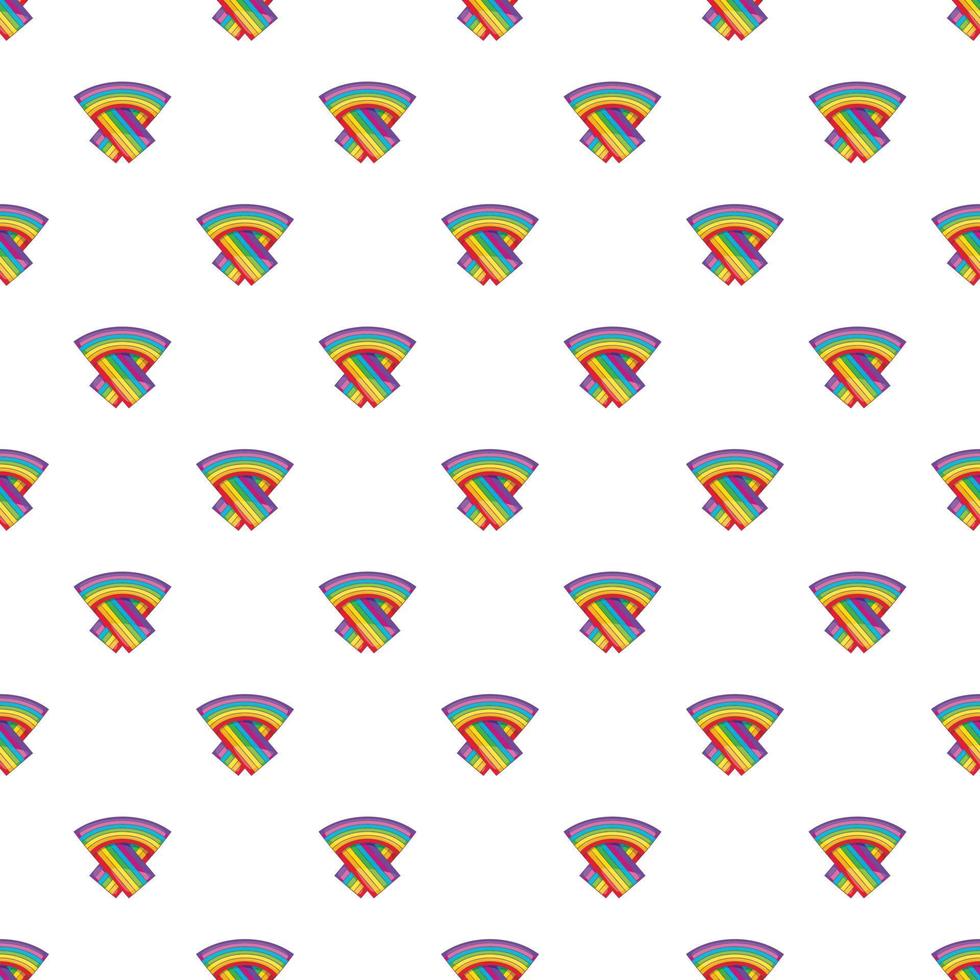 LGBT flag pattern, cartoon style vector