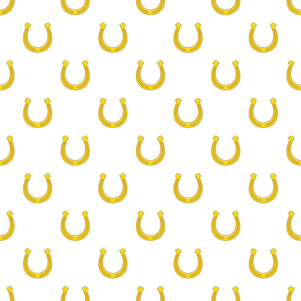 Horseshoe pattern, cartoon style vector