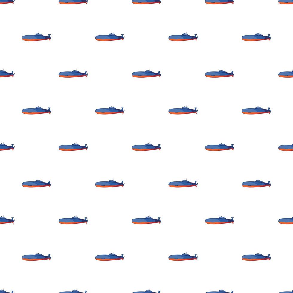 Submarine pattern, cartoon style vector