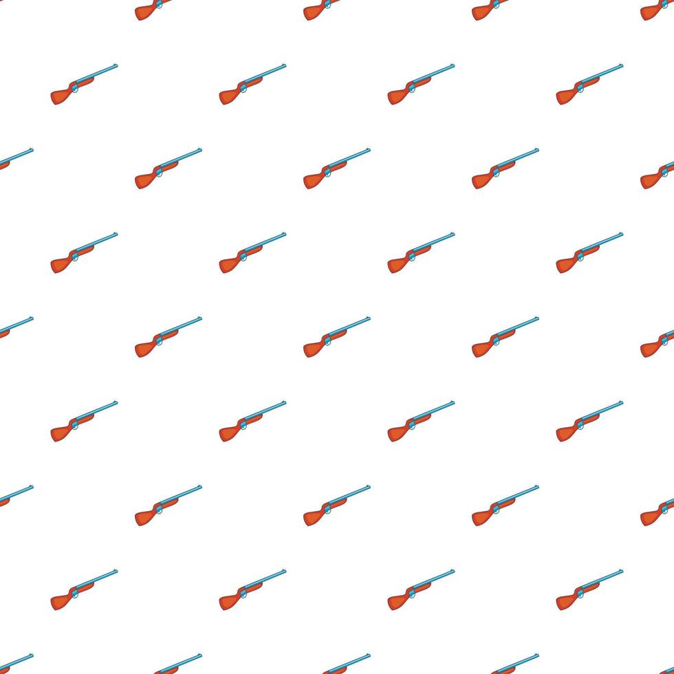 Hunting rifle pattern, cartoon style vector