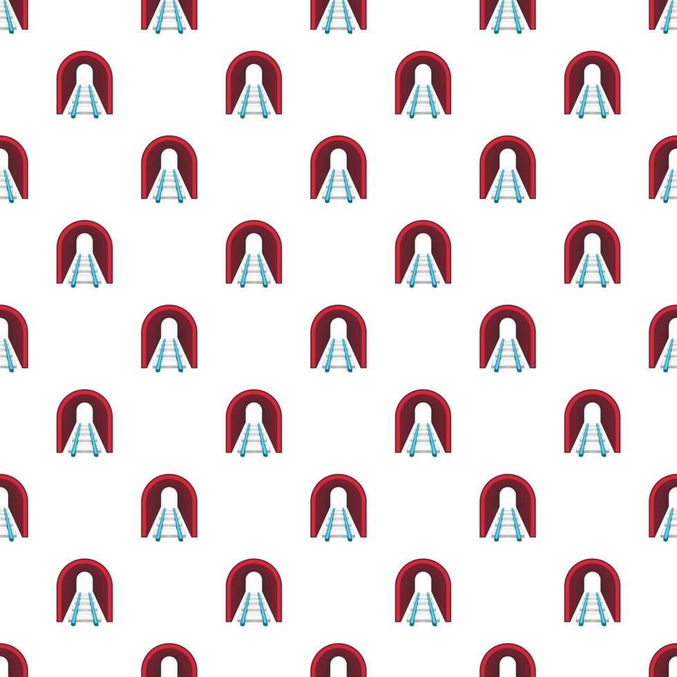 Rails pattern, cartoon style vector