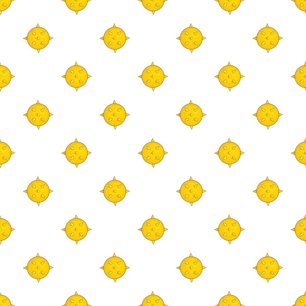 Round cell virus pattern, cartoon style vector