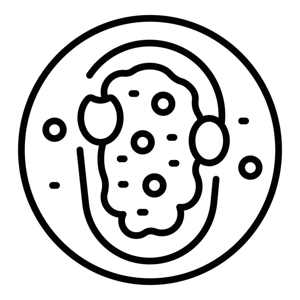 Menu bruschetta icon outline vector. Starter buffet vector